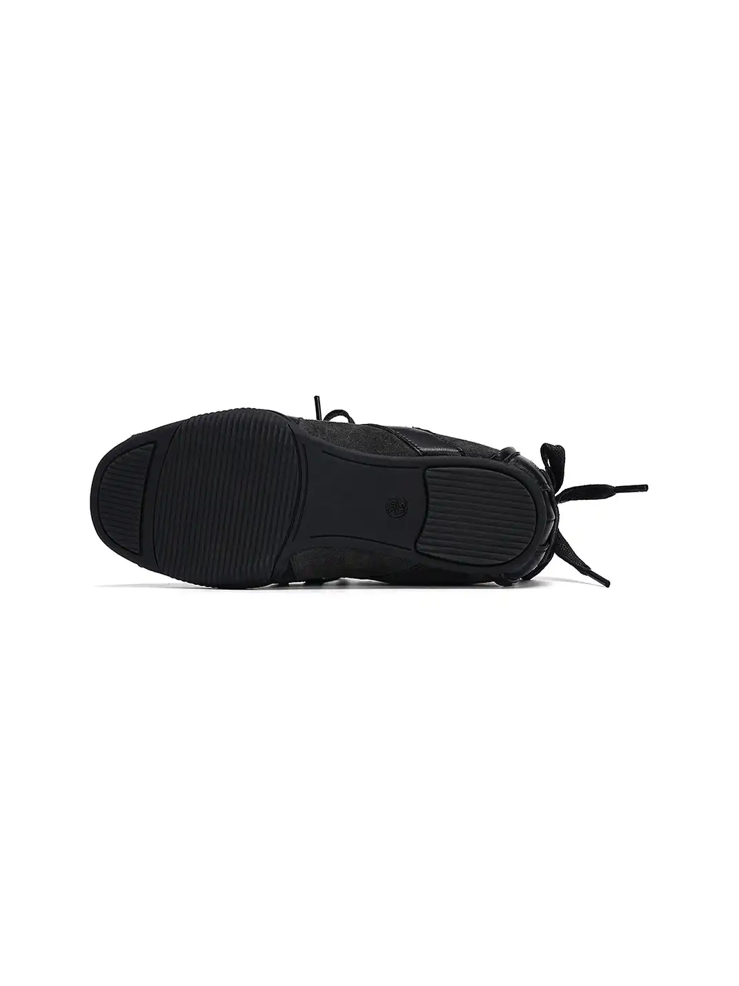 EBLAN | Retro Lace-Up Ballet Sneakers-Black