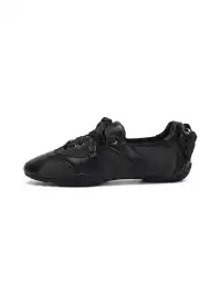 EBLAN | Retro Lace-Up Ballet Sneakers-Black