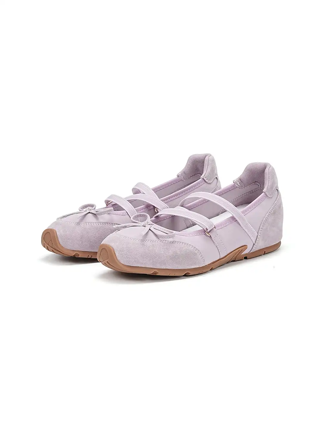 EBLAN | Mary Jane Ballet Sneakers With Bow Detail