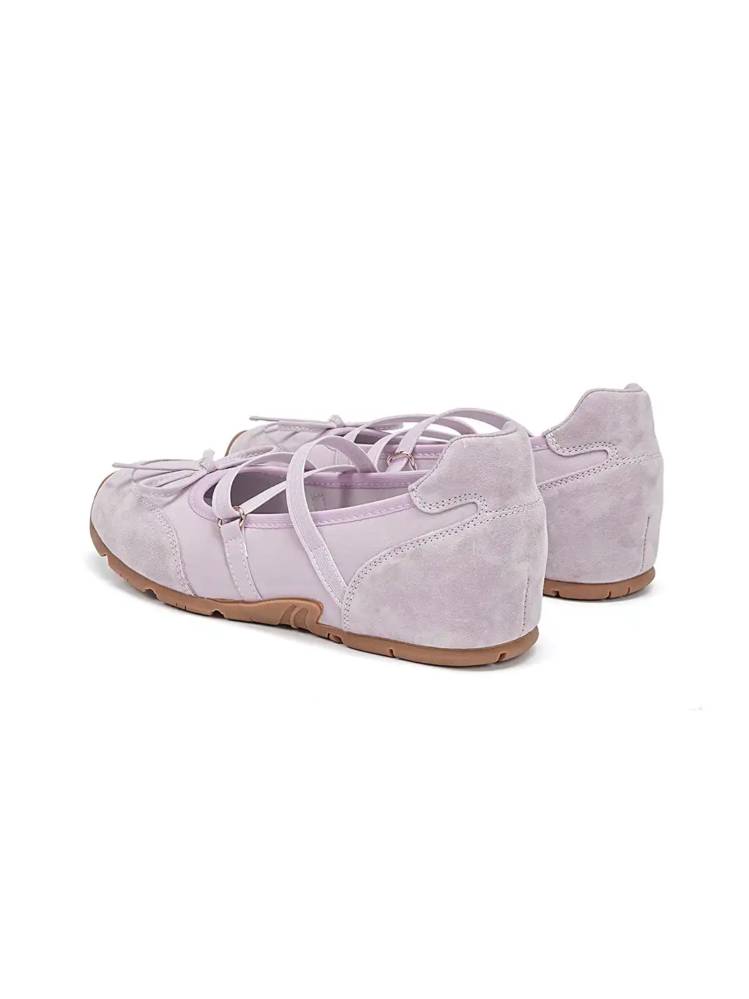 EBLAN | Mary Jane Ballet Sneakers With Bow Detail