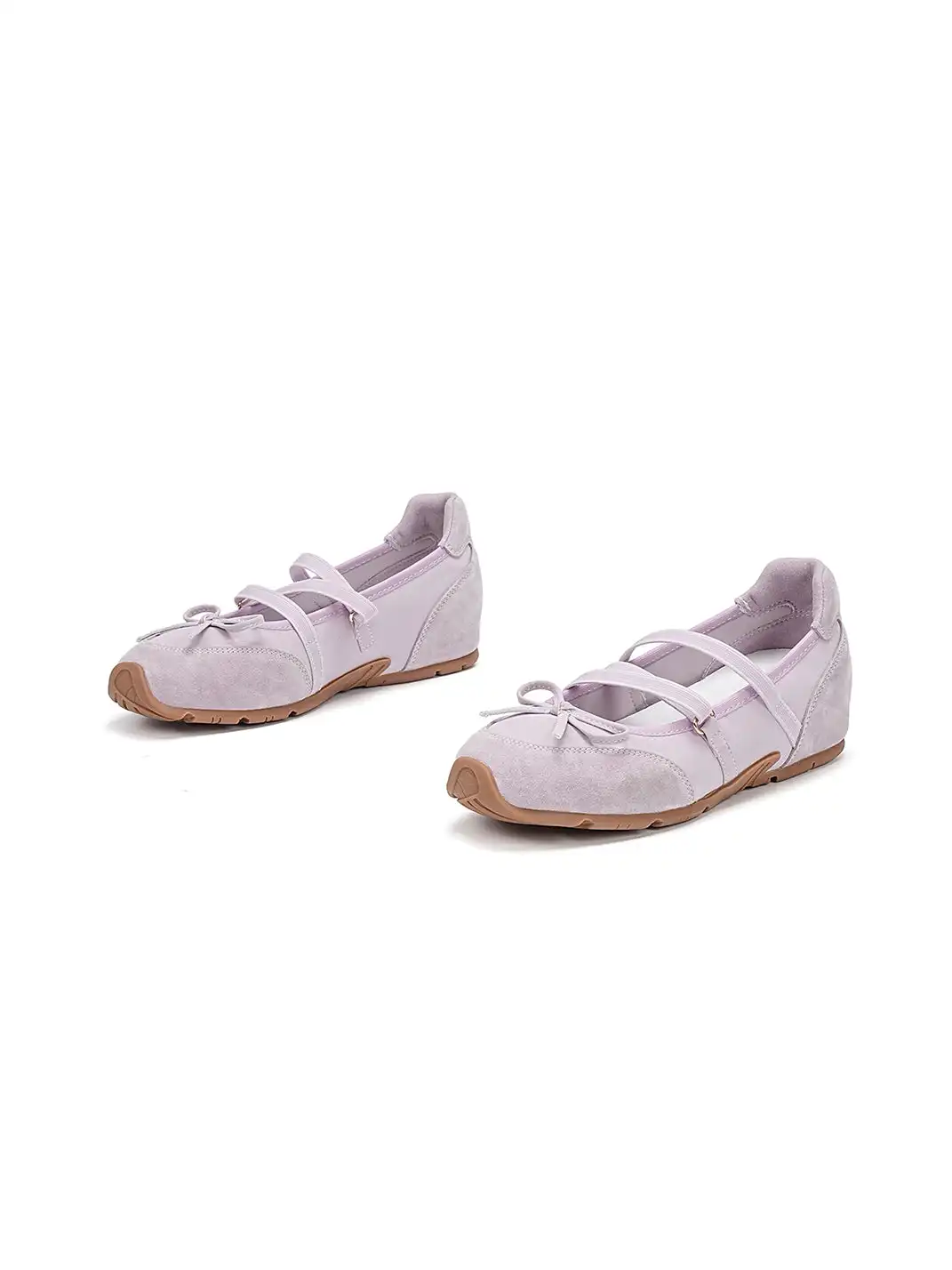 EBLAN | Mary Jane Ballet Sneakers With Bow Detail
