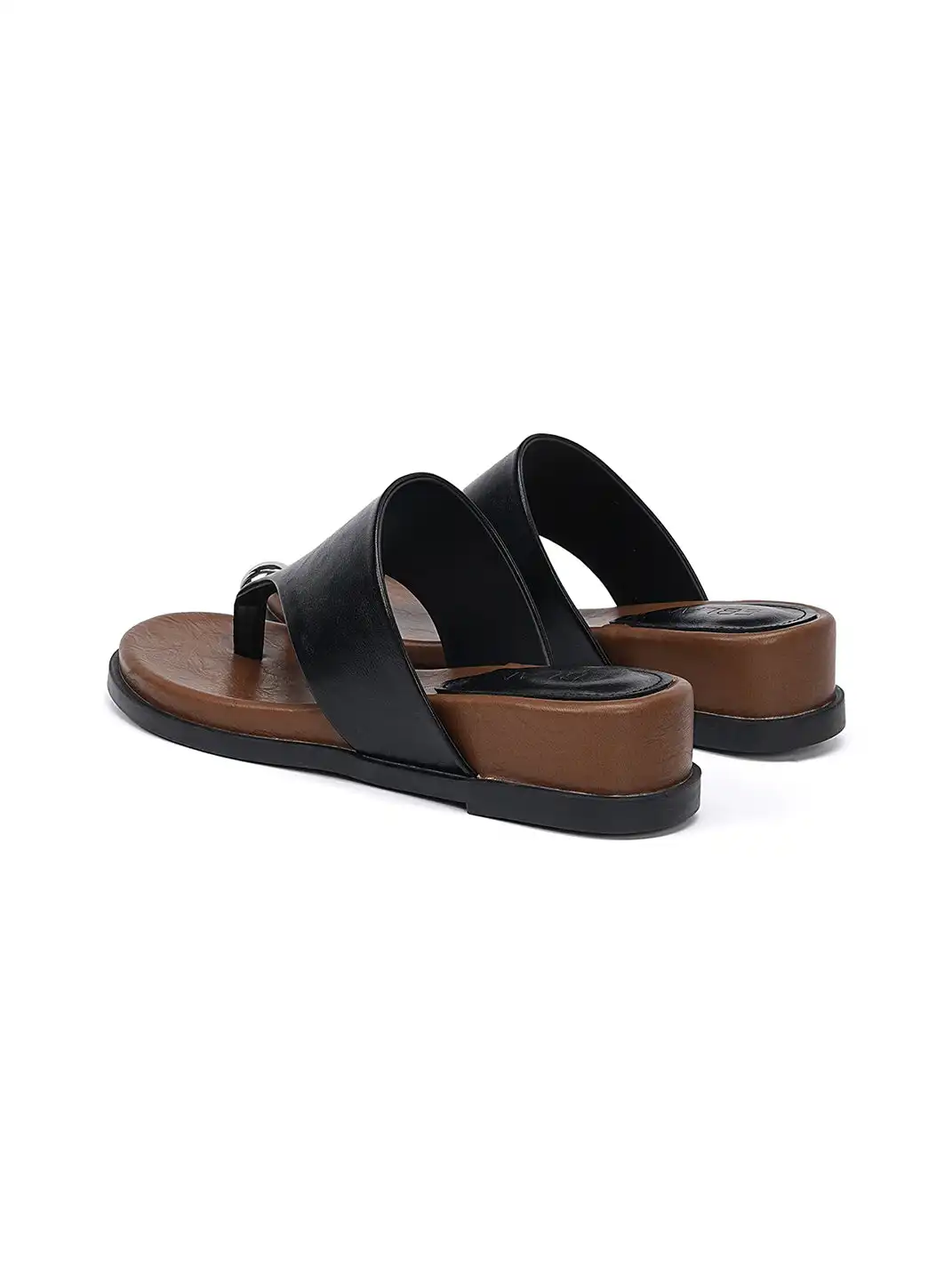 EBLAN | Toe Ring Platform Slide Sandals