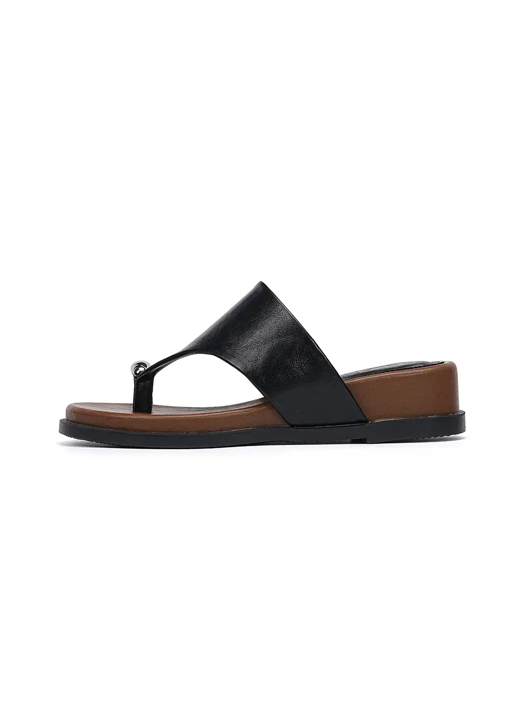 EBLAN | Toe Ring Platform Slide Sandals