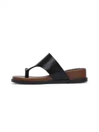 EBLAN | Toe Ring Platform Slide Sandals