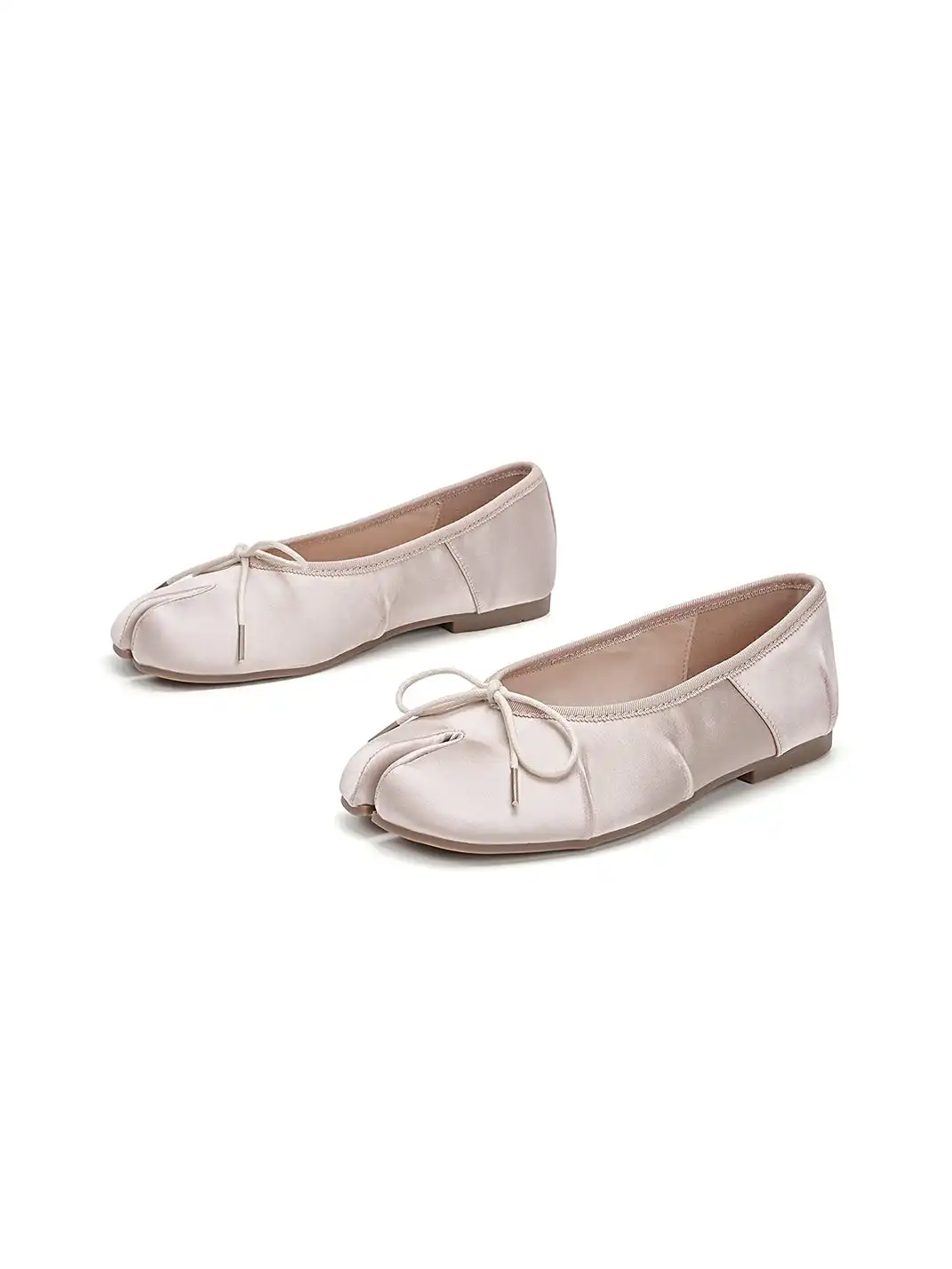 EBLAN | Split-Toe Tabi Ballet Flats-White
