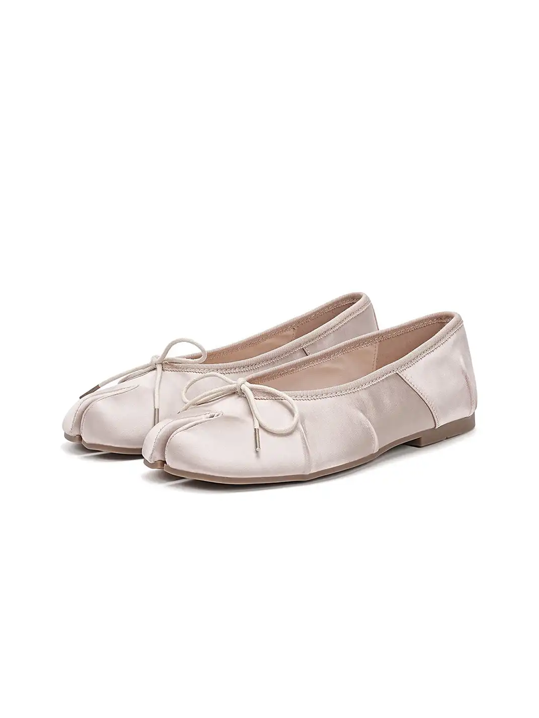 EBLAN | Split-Toe Tabi Ballet Flats-White