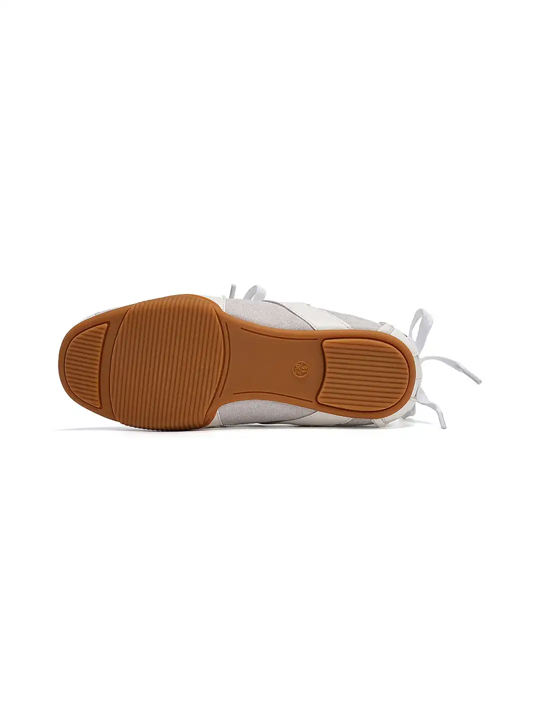 EBLAN | Retro Lace-Up Ballet Sneakers-White