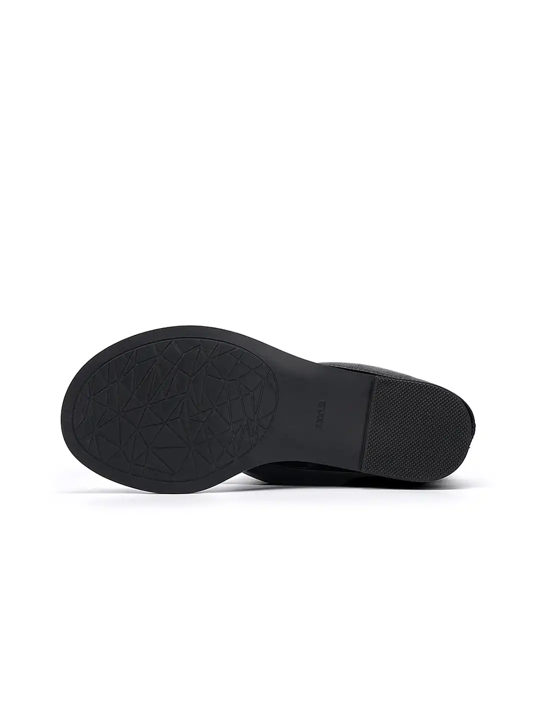 EBLAN | Buckle Strap Thong Boot Sandals-Black