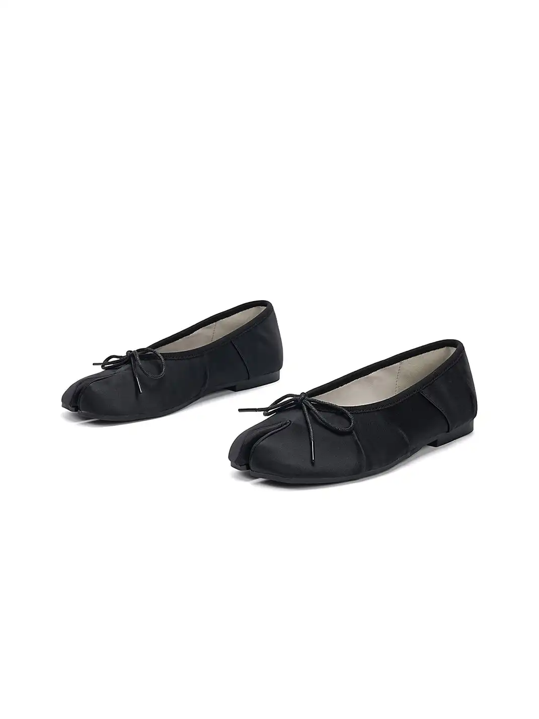 EBLAN | Split-Toe Tabi Ballet Flats-Black