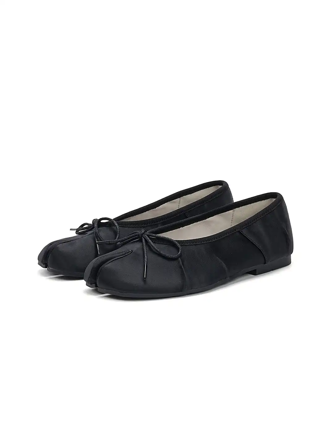 EBLAN | Split-Toe Tabi Ballet Flats-Black
