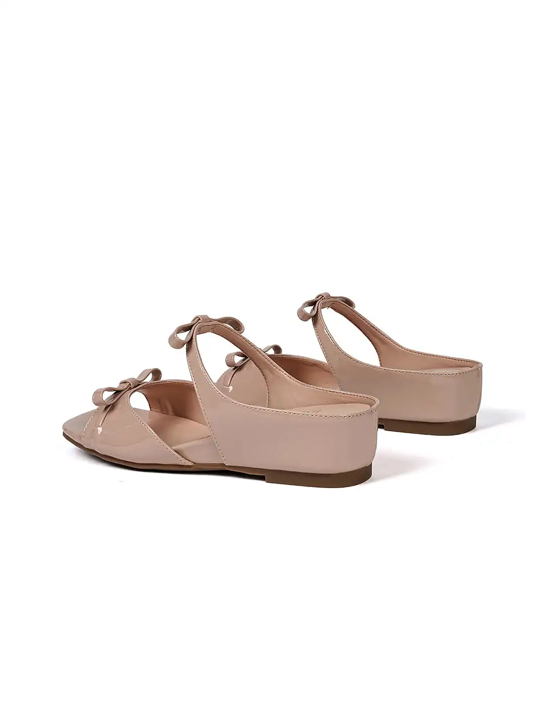EBLAN | Bow Wedge Slide Sandals