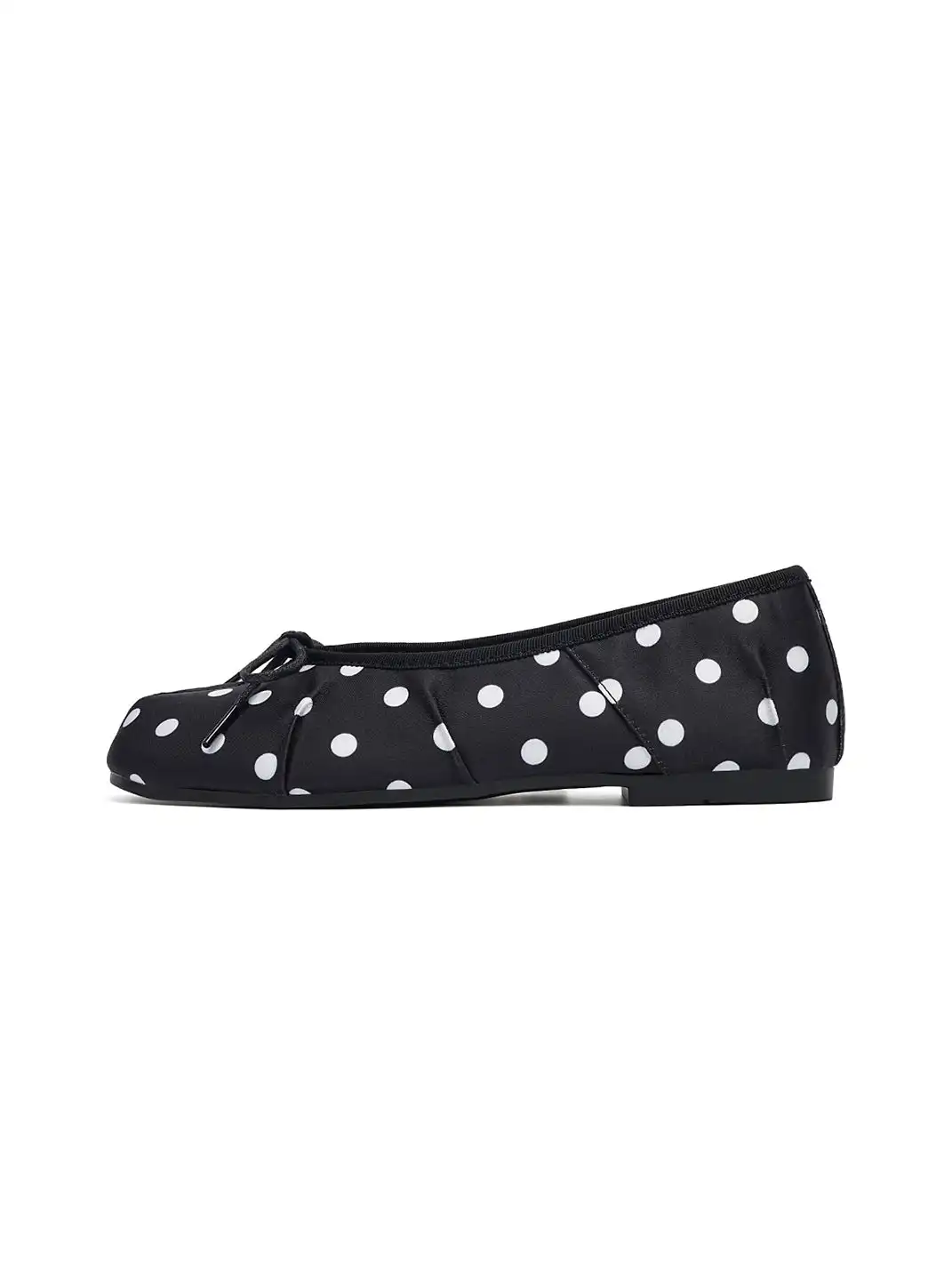EBLAN | Navy Polka Dot Split-Toe Ballet Flats