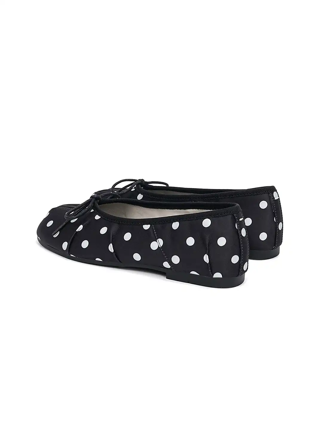 EBLAN | Navy Polka Dot Split-Toe Ballet Flats