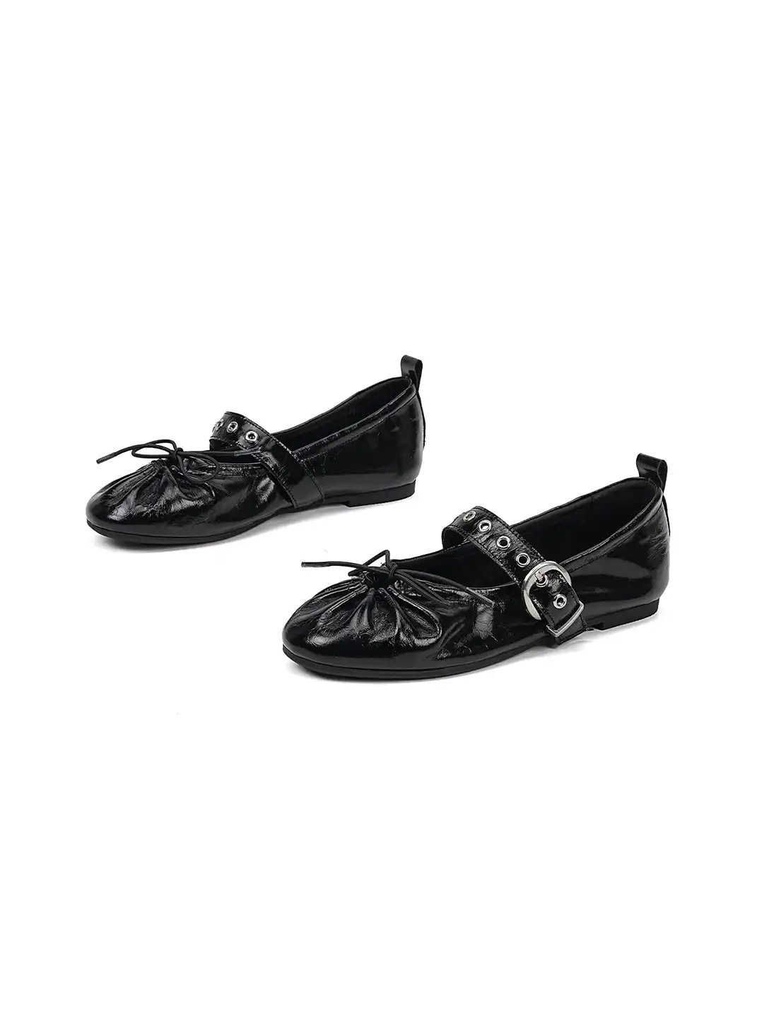 EBLAN | Patent Leather Bow Mary Jane Flats