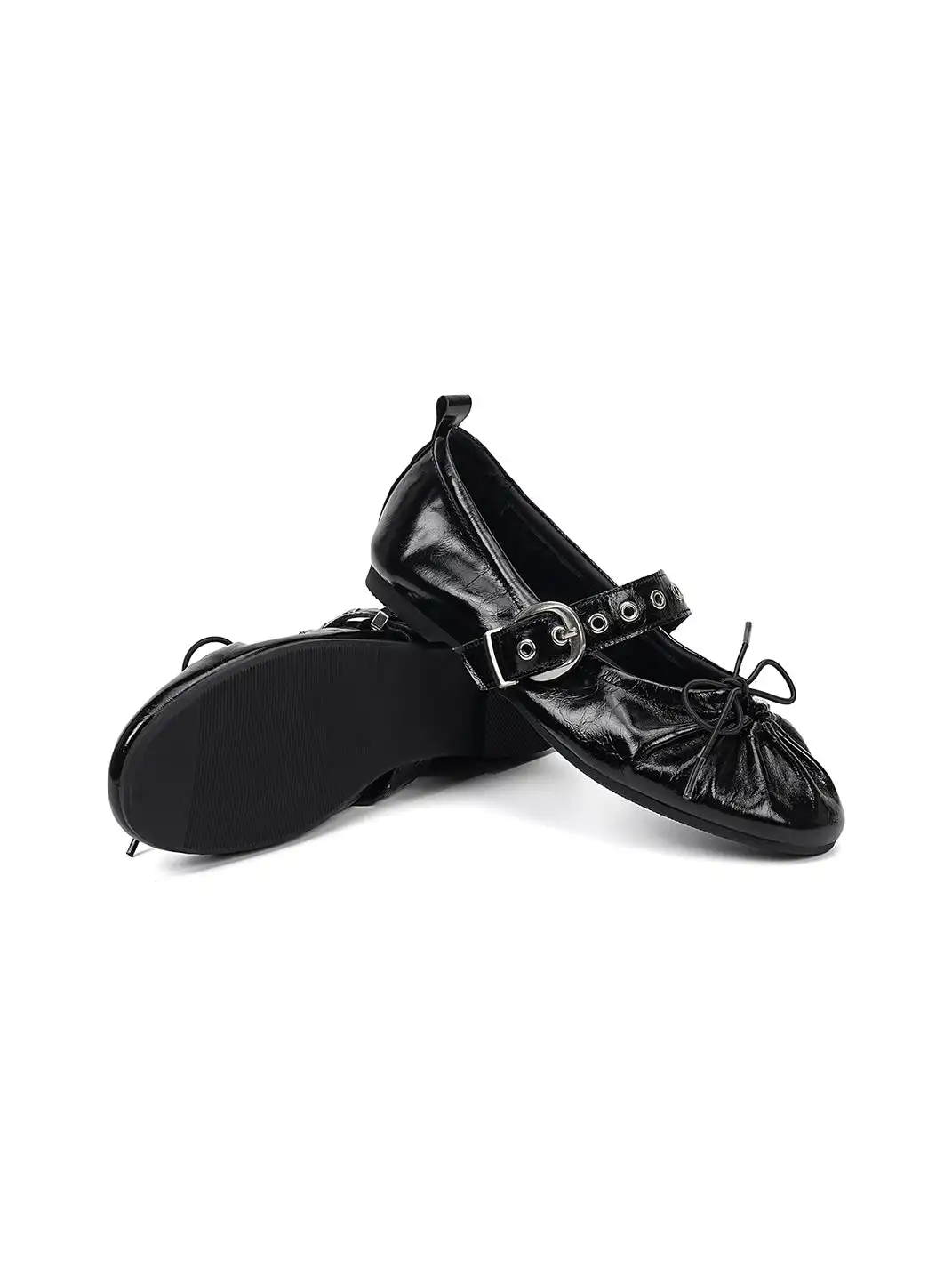 EBLAN | Patent Leather Bow Mary Jane Flats