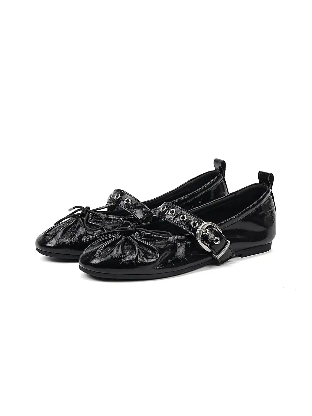 EBLAN | Patent Leather Bow Mary Jane Flats
