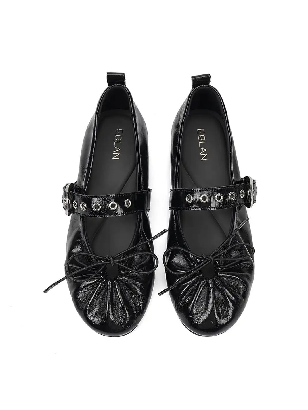 EBLAN | Patent Leather Bow Mary Jane Flats