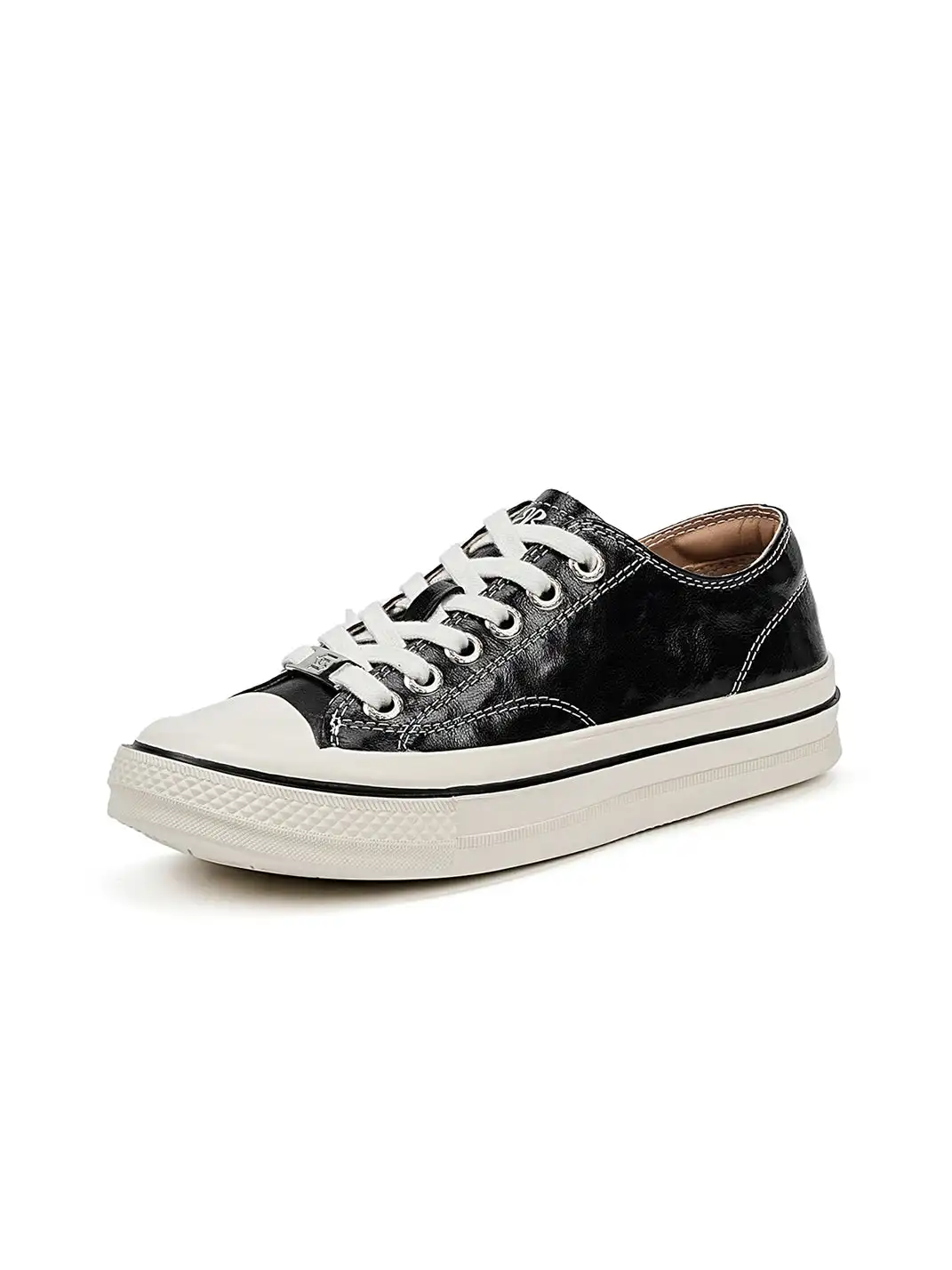 EBLAN | Washed Canvas Platform Sneakers