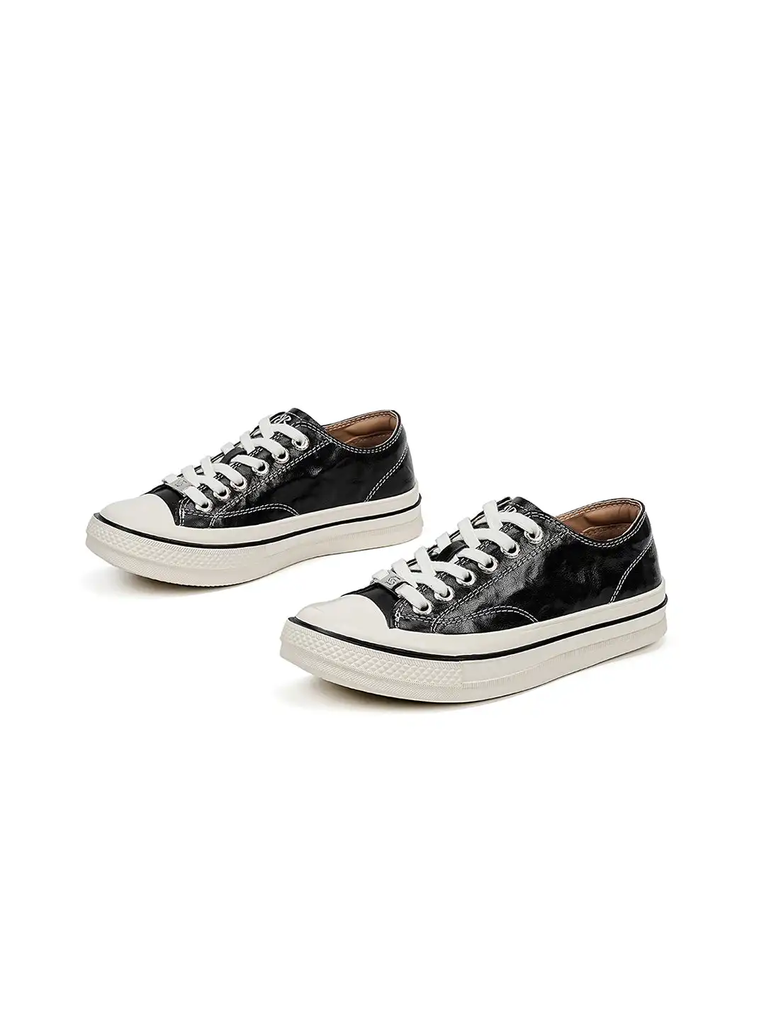 EBLAN | Washed Canvas Platform Sneakers