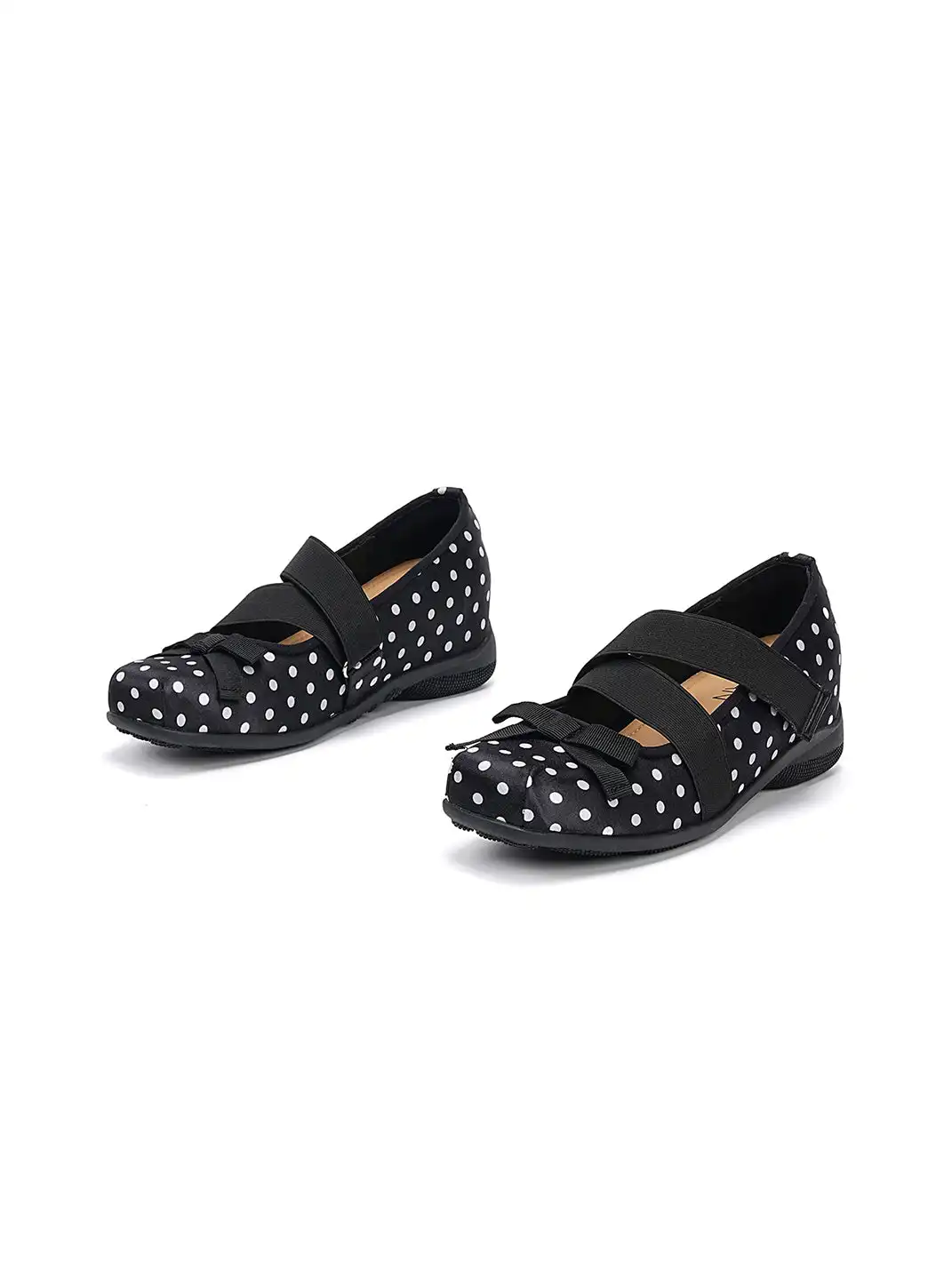 EBLAN | Polka Dot Double Strap Ballet Flats