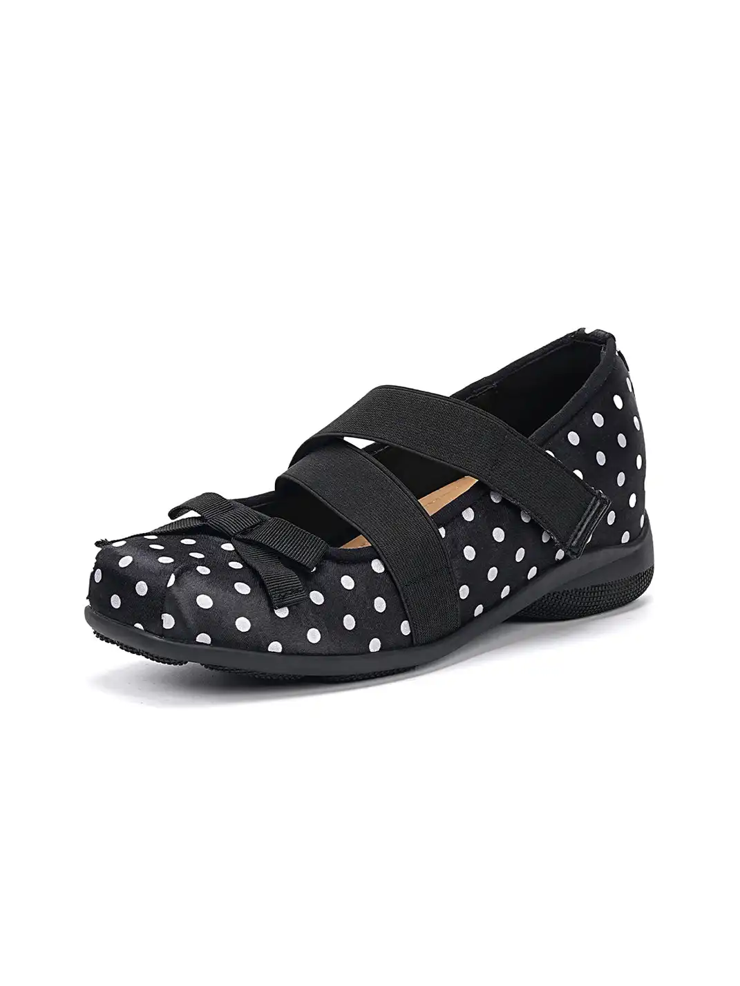EBLAN | Polka Dot Double Strap Ballet Flats