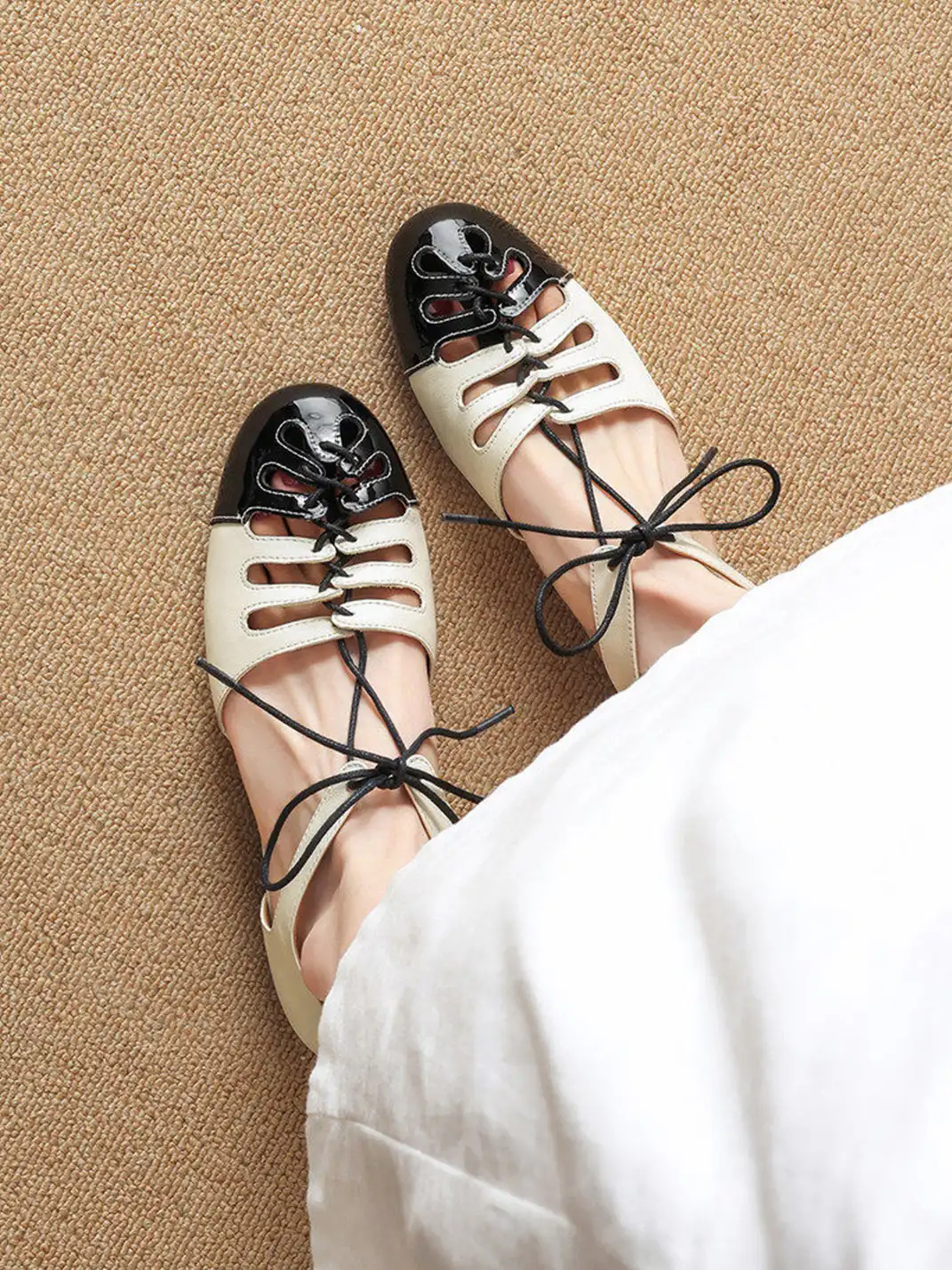 Cnlove Kids | Color Block Hollow Out Flat Sandals