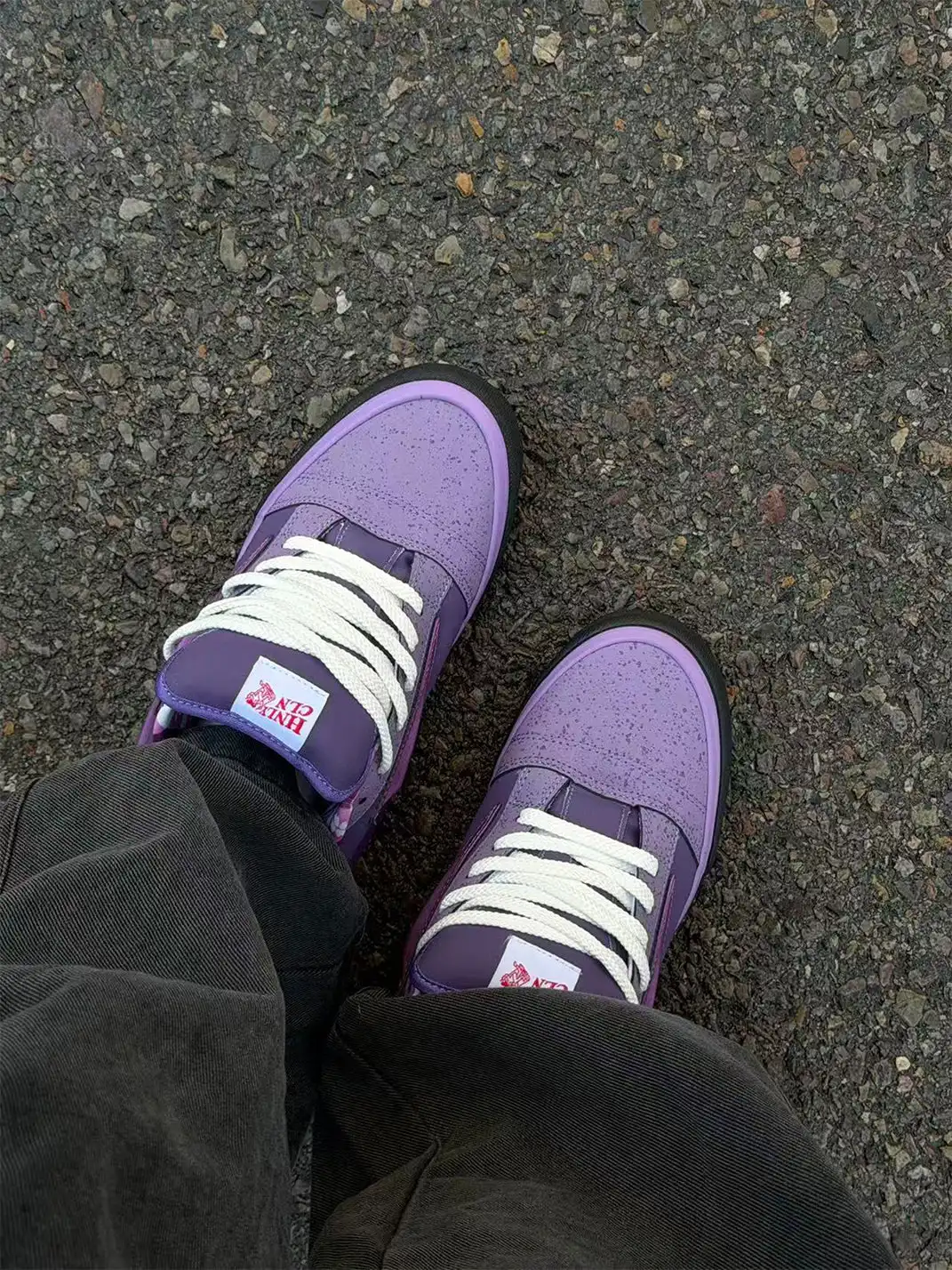 TKCK | Low Top Lightning Pattern Casual Sneakers