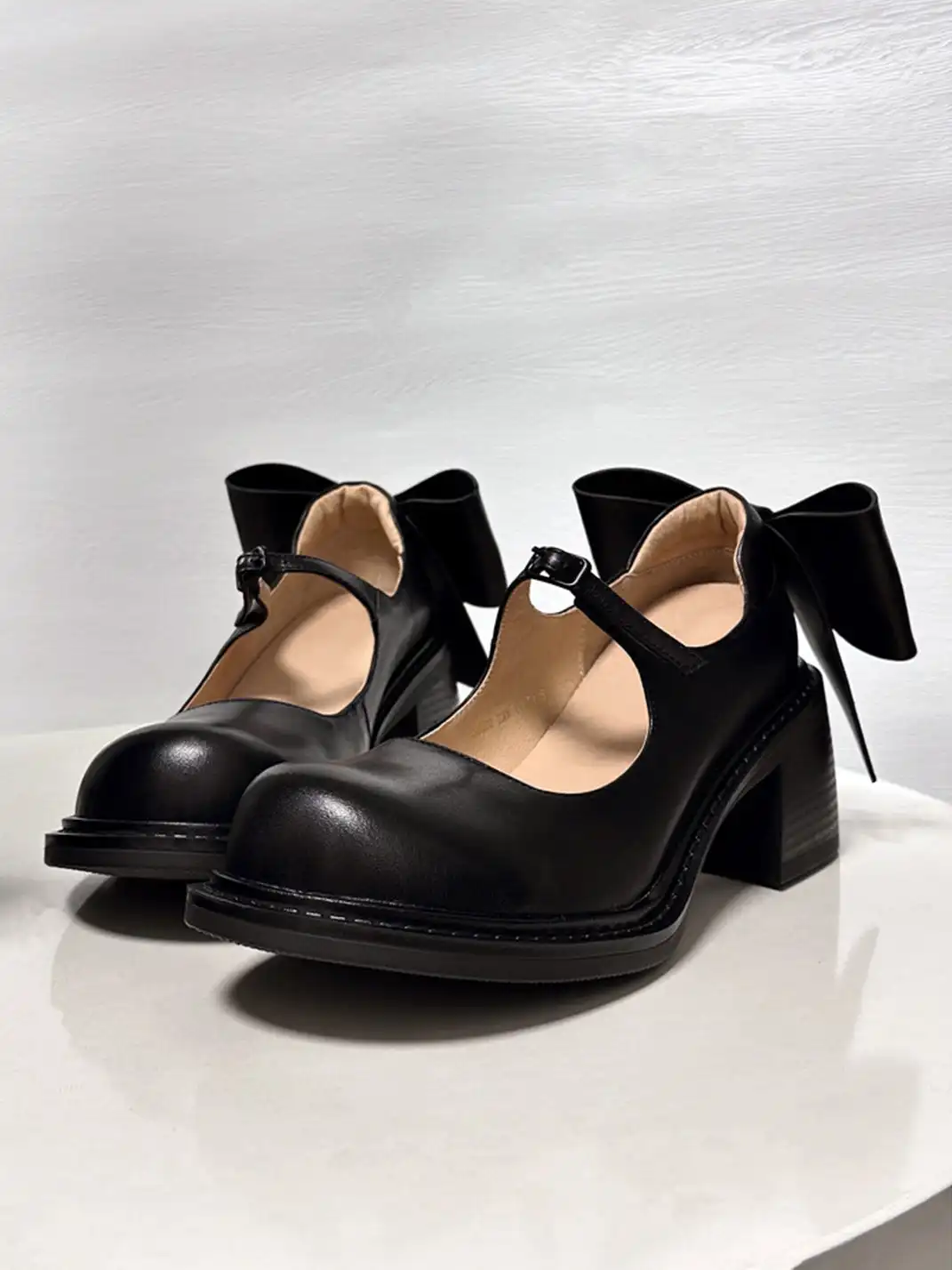 MR Deer | Block Heel Strap Mary Jane Shoes