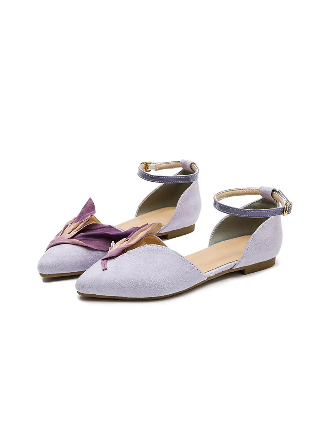MatchGirl | Pointed Toe Petal Strap Sandals