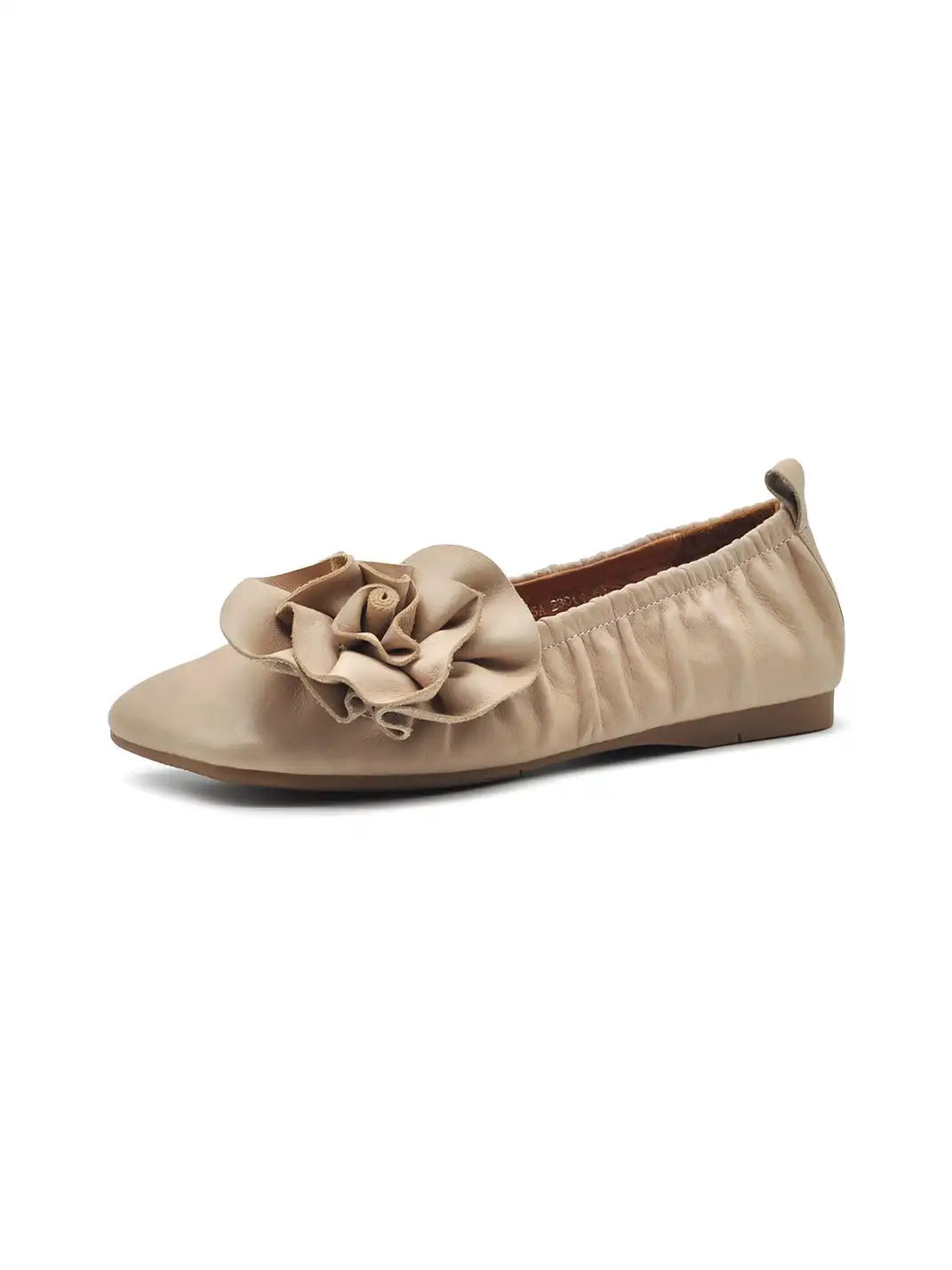 Artmu | Genuine Leather Handmade Flower Flat Shoes