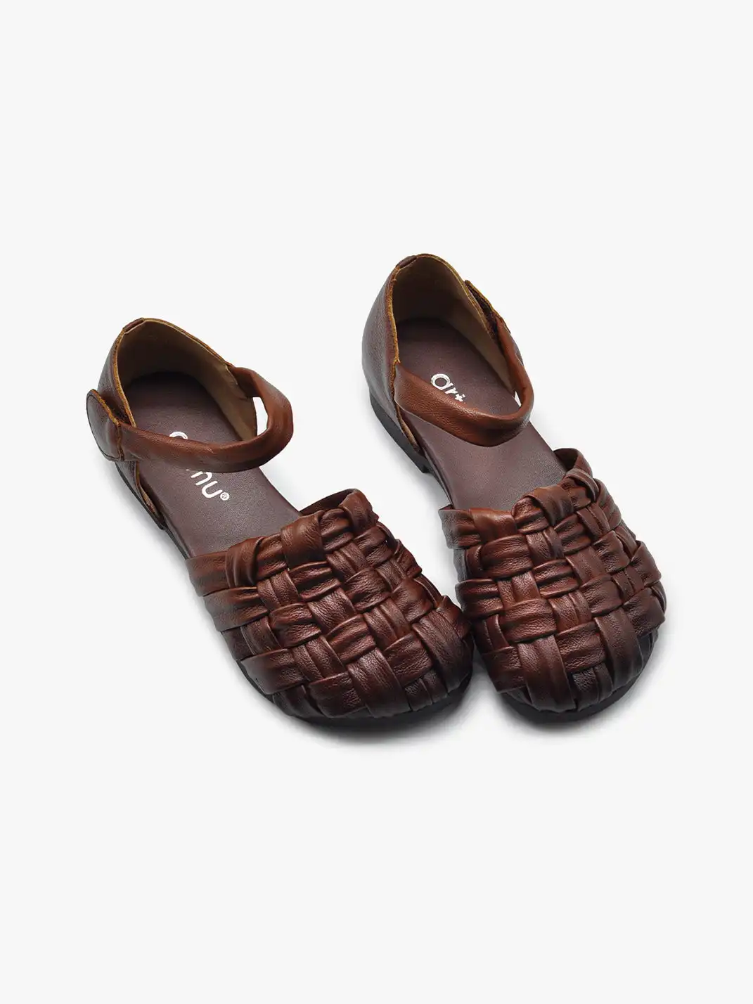 Artmu | Genuine Leather Woven Closed Toe Sandals