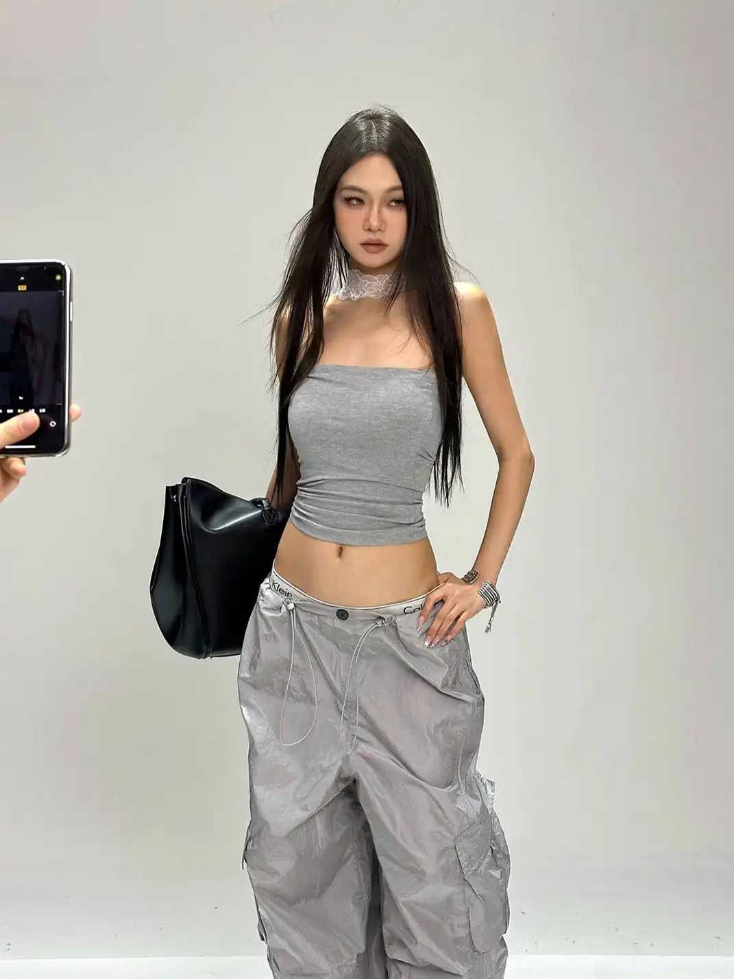 CCUP SPACE | Skinny Halter Vest Inner Wear Slim Camisole Bandeau Top