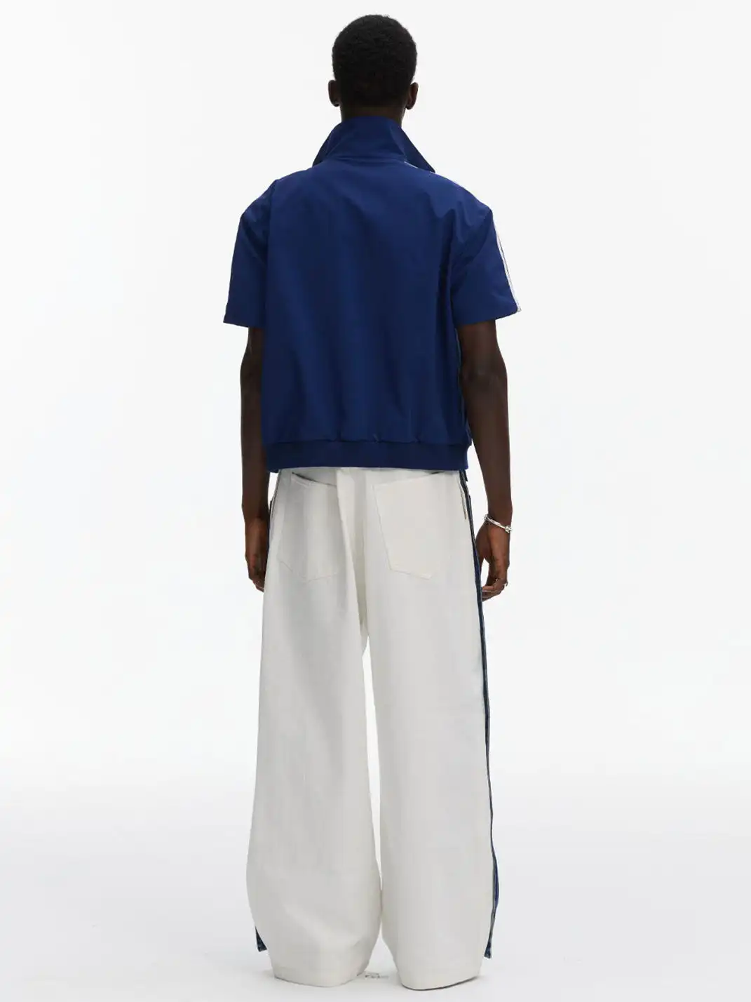 ANTERIOR LOVED | Short-Sleeve Zip-Up Track Jacket