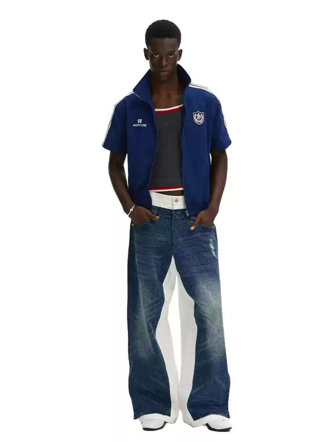 ANTERIOR LOVED | Short-Sleeve Zip-Up Track Jacket