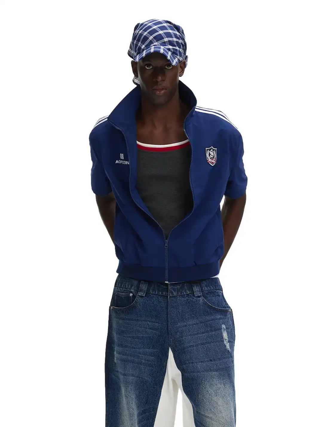 ANTERIOR LOVED | Short-Sleeve Zip-Up Track Jacket