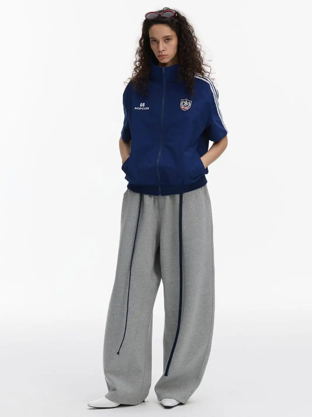 ANTERIOR LOVED | Short-Sleeve Zip-Up Track Jacket