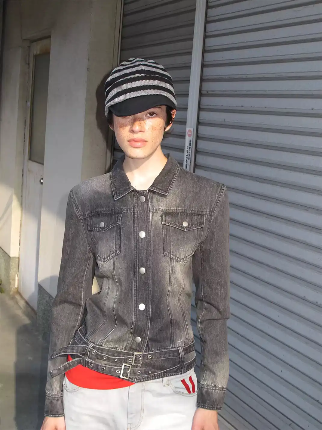 ANTERIOR LOVED | Striped Knit Slouchy Baseball Cap