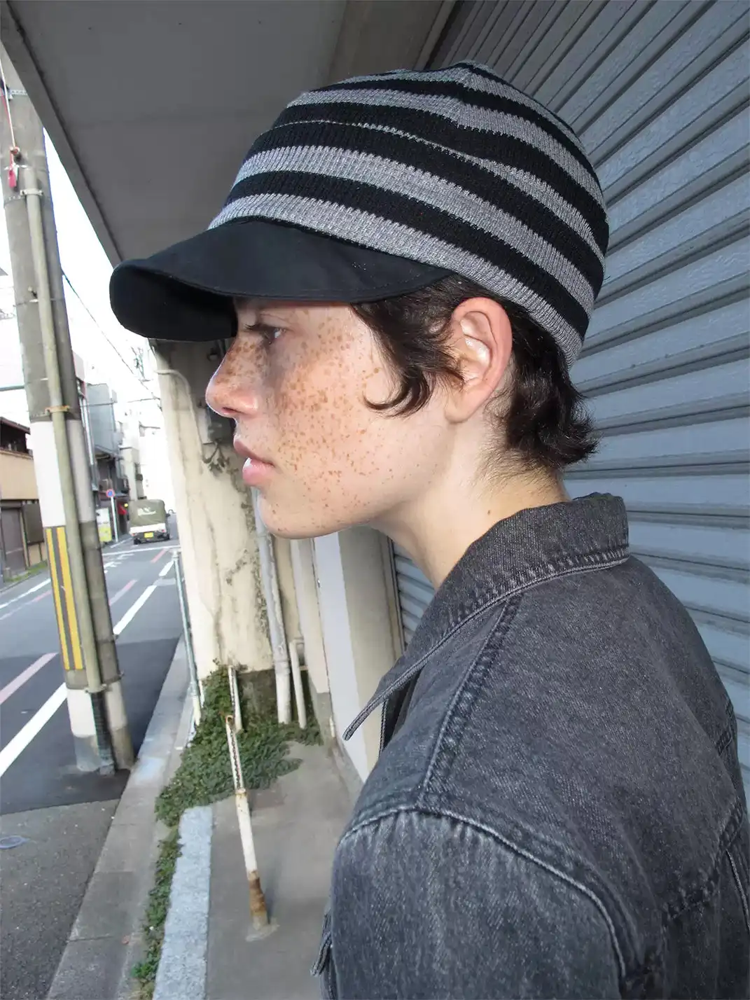 ANTERIOR LOVED | Striped Knit Slouchy Baseball Cap