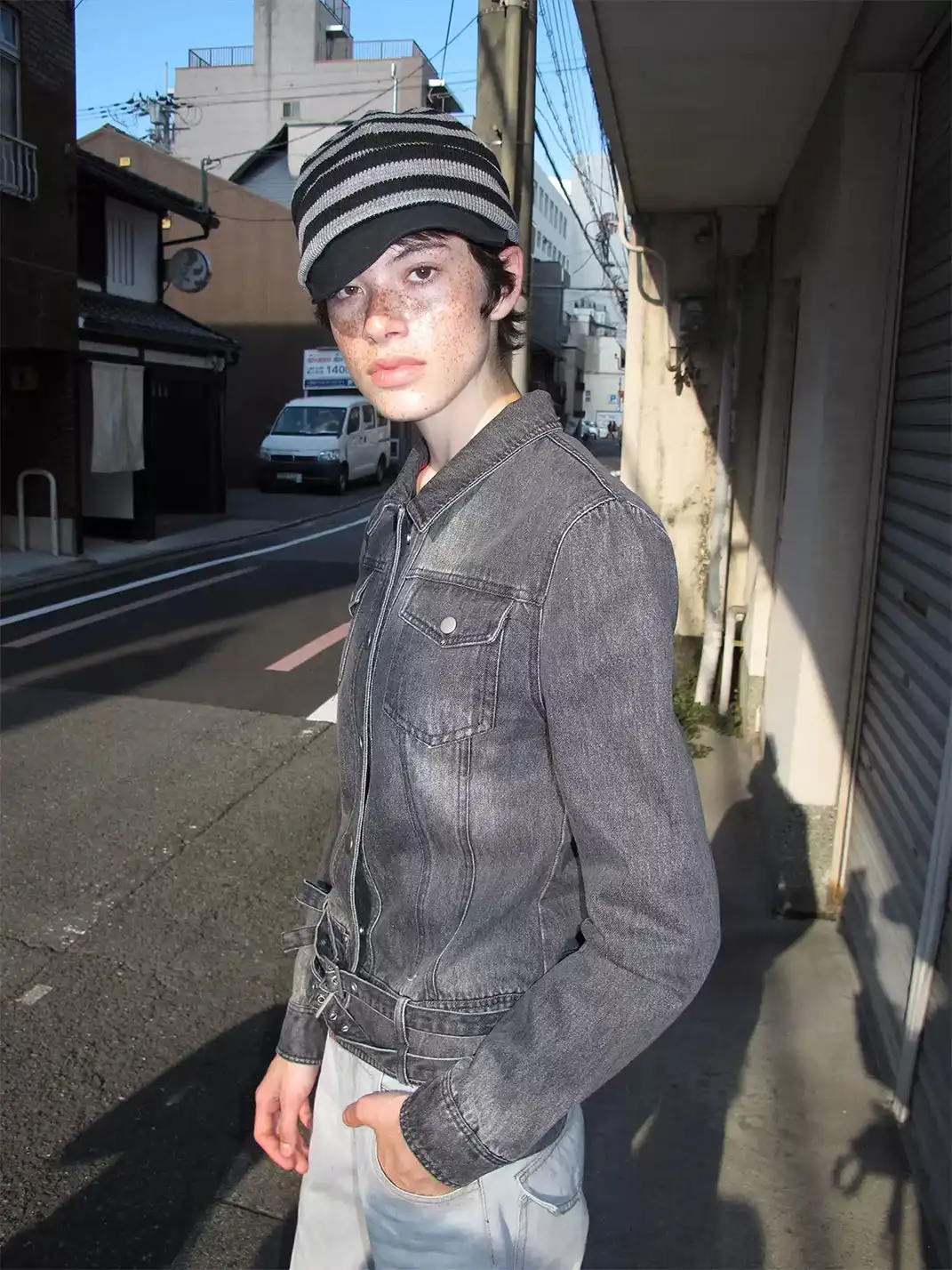 ANTERIOR LOVED | Striped Knit Slouchy Baseball Cap