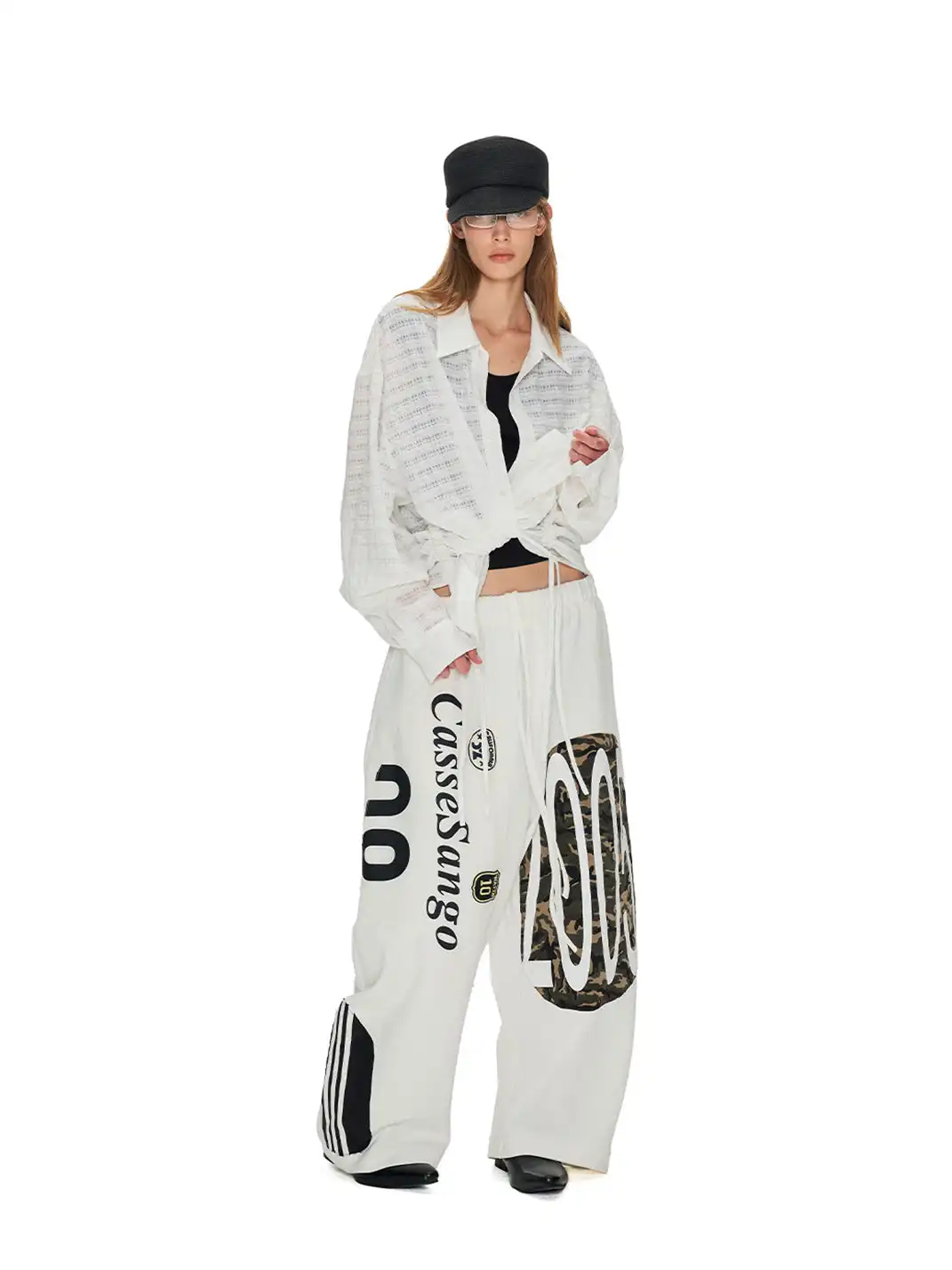 ANTERIOR LOVED | Deconstructed Curved Loose Sweatpants