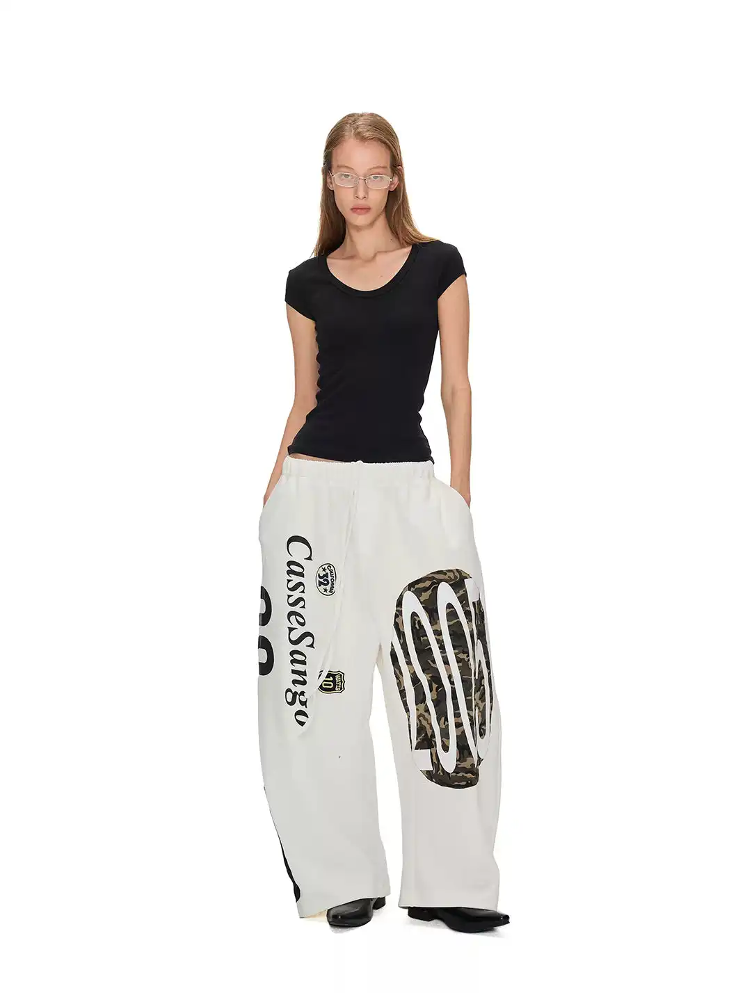 ANTERIOR LOVED | Deconstructed Curved Loose Sweatpants