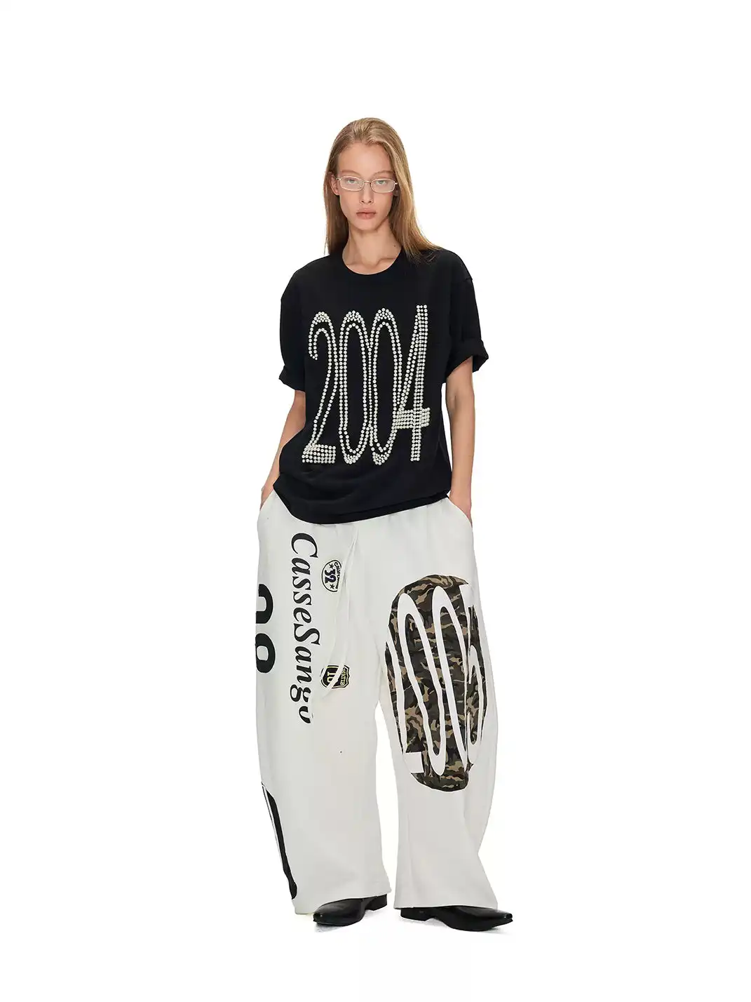 ANTERIOR LOVED | Deconstructed Curved Loose Sweatpants