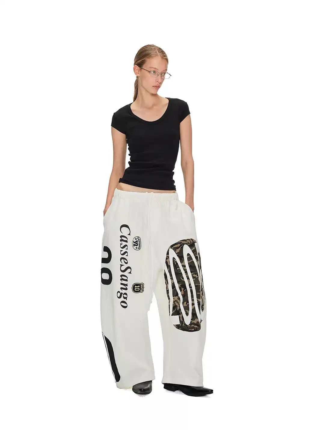 ANTERIOR LOVED | Deconstructed Curved Loose Sweatpants