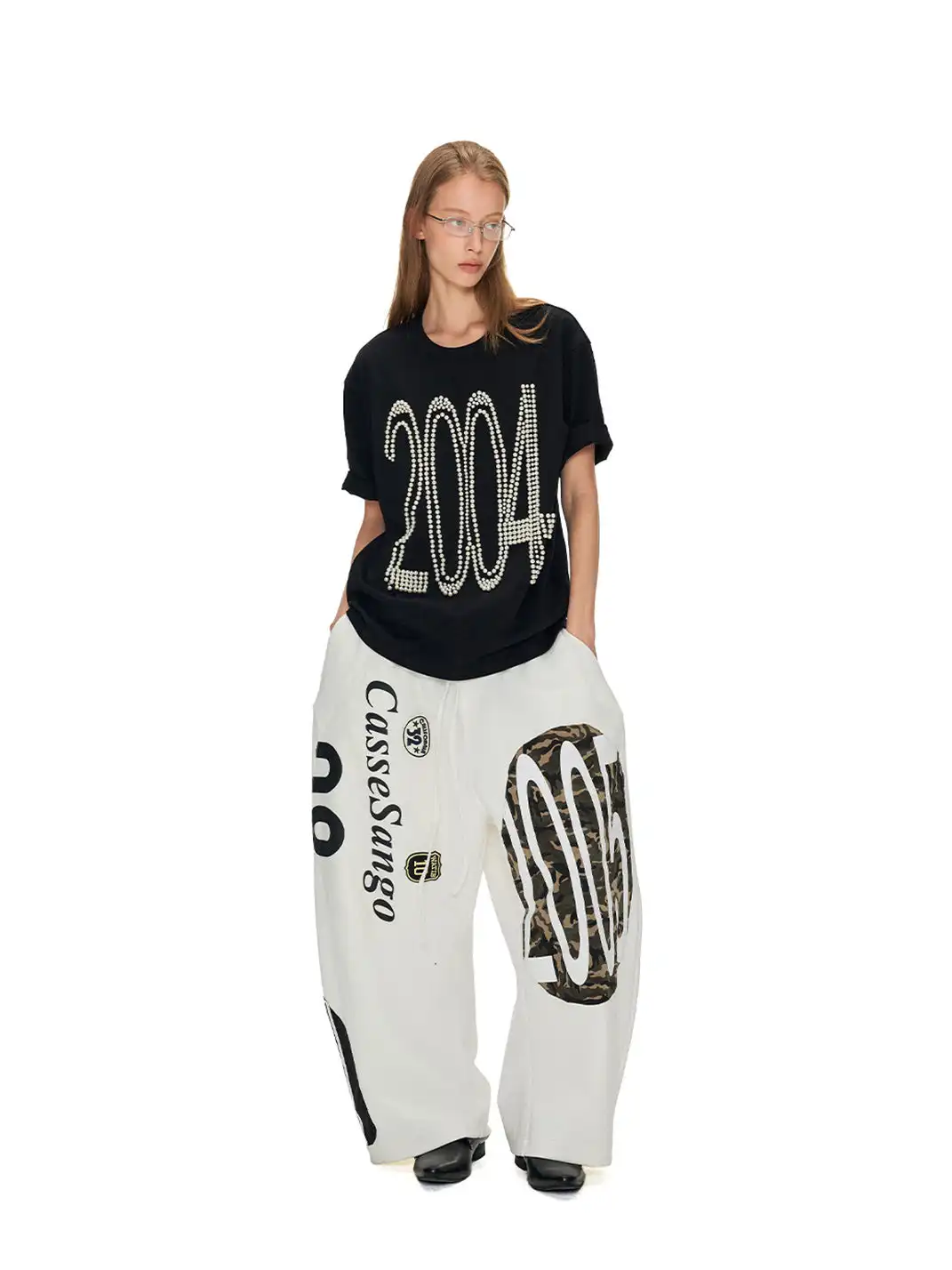ANTERIOR LOVED | Deconstructed Curved Loose Sweatpants