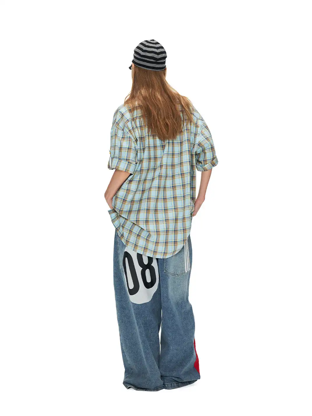 ANTERIOR LOVED | Blue And Yellow Plaid Polo Short Sleeve Shirt