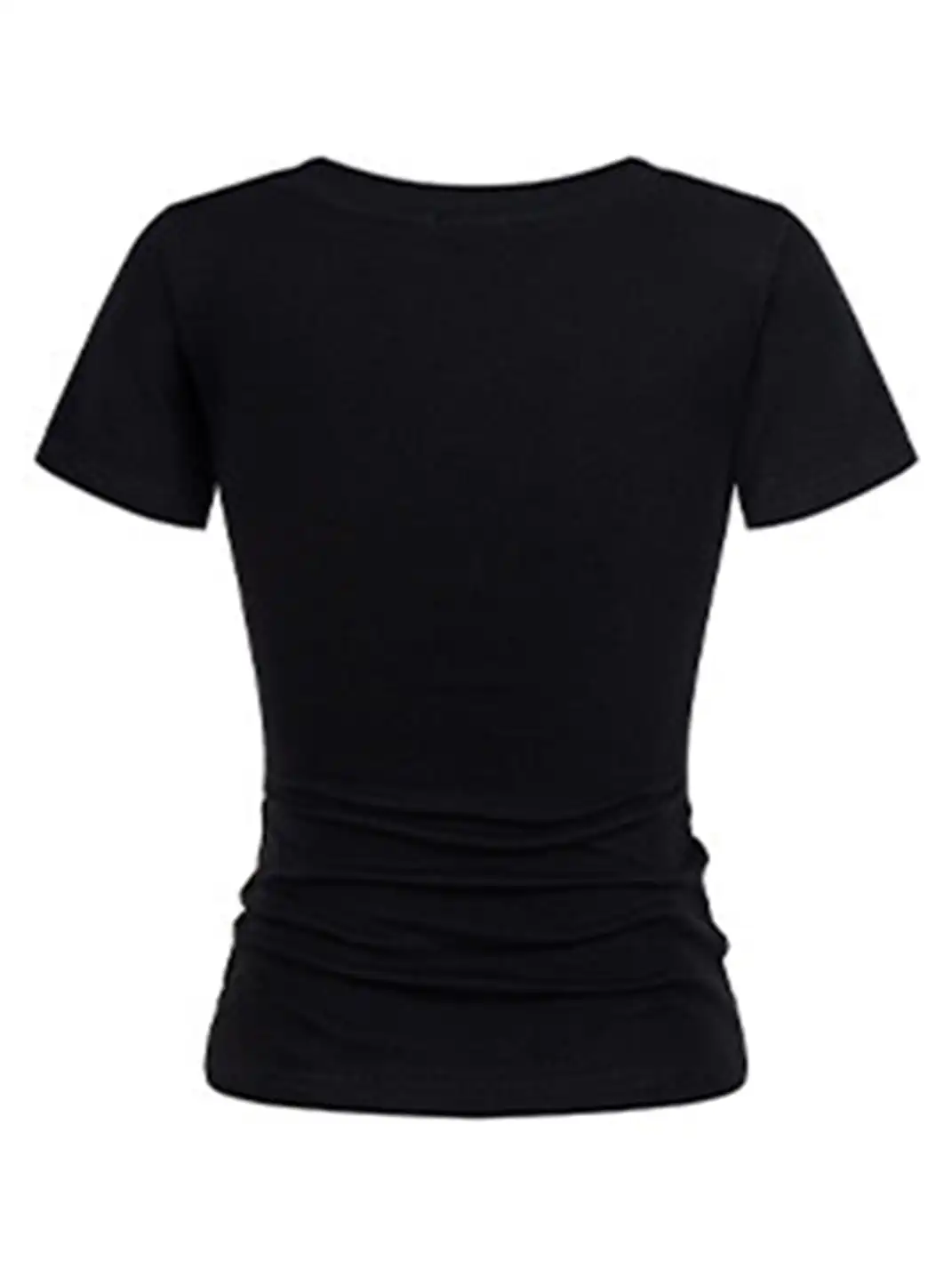 BIGGOLD | V-Neck Rivet T-Shirt