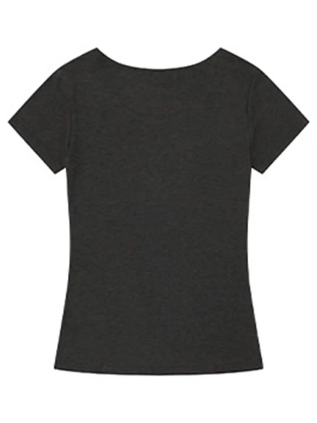 BIGGOLD | Letter Print U-Neck Short Sleeve T-Shirt