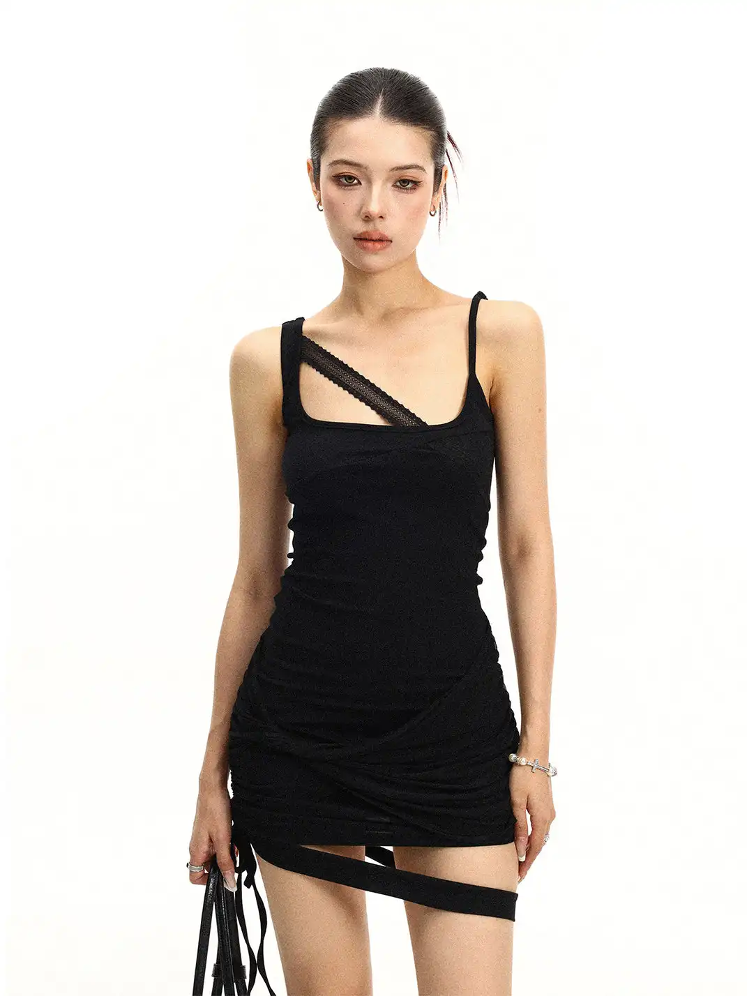 BIGGOLD | Deconstructed Lace Twist Dress