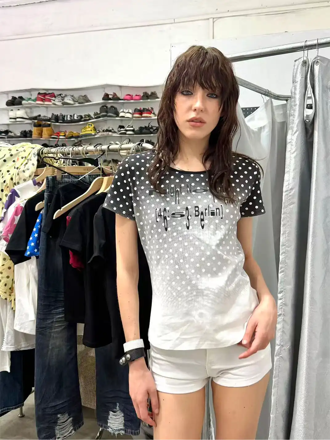 DETW | Gradient Polka Dot Print T-Shirt