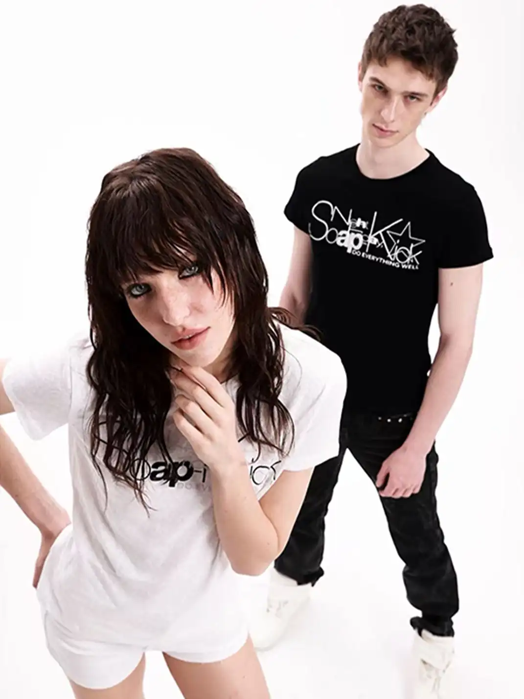 DETW | Subtle Pattern Slogan Silver Reflective Print T-Shirt
